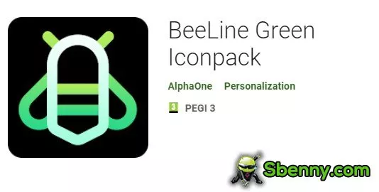 beeline green iconpack