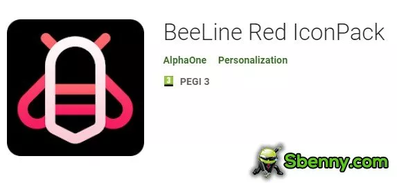 beeline red iconpack