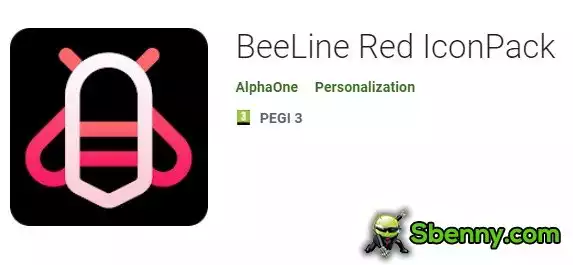 beeline red iconpack