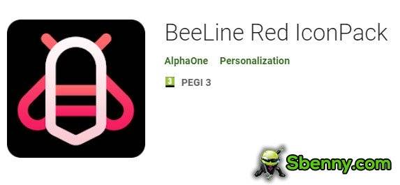 beeline red iconpack
