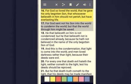Gameplay screenshot from bible offline pro for Android