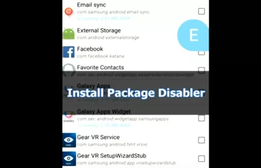 Gameplay screenshot from bk package disabler samsung for Android