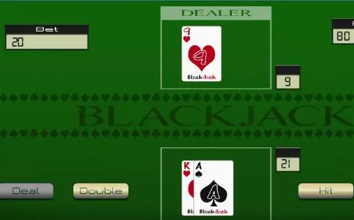 Gameplay screenshot from blackjack casino 2018 for Android
