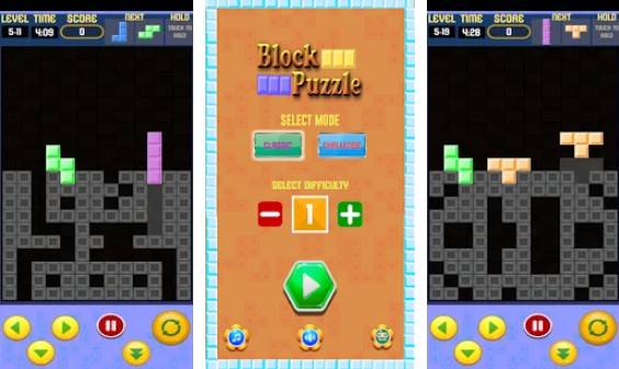 Gameplay screenshot from block puzzle classic for Android