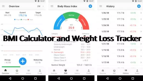  BMI Calculator & Weight Loss Tracker