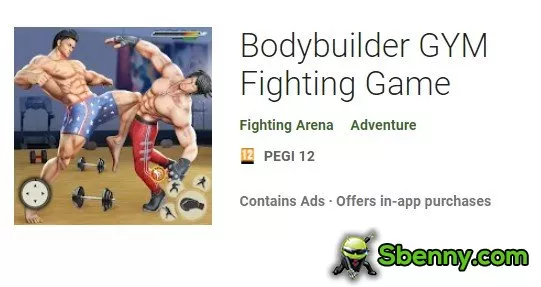 bodybuilder gym fighting game