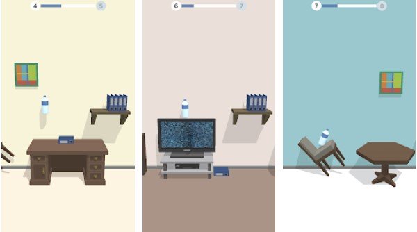 Gameplay screenshot from bottle flip 3d for Android