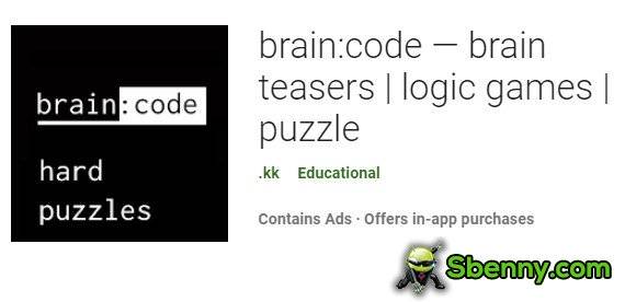  brain:code - brain teasers - logic games - puzzle