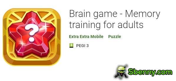 brain game memory training for adults