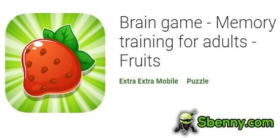 brain game memory training for adults fruits