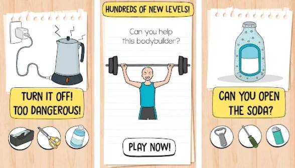 Gameplay screenshot from brain test tricky puzzles for Android