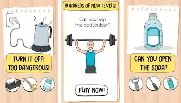 Gameplay screenshot from brain test tricky puzzles for Android