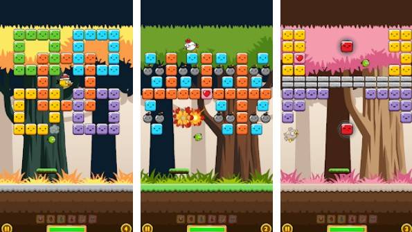 Gameplay screenshot from breakout birdie2 for Android