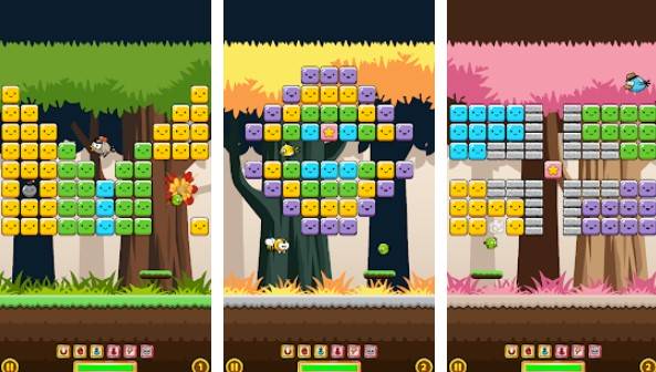 Gameplay screenshot from breakout birdie for Android