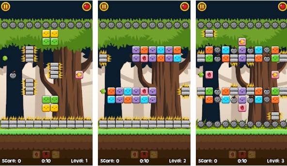 Gameplay screenshot from breakout birdie panic2 for Android