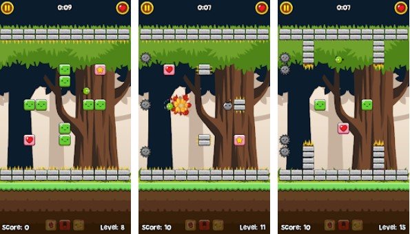 Gameplay screenshot from breakout birdie panic for Android