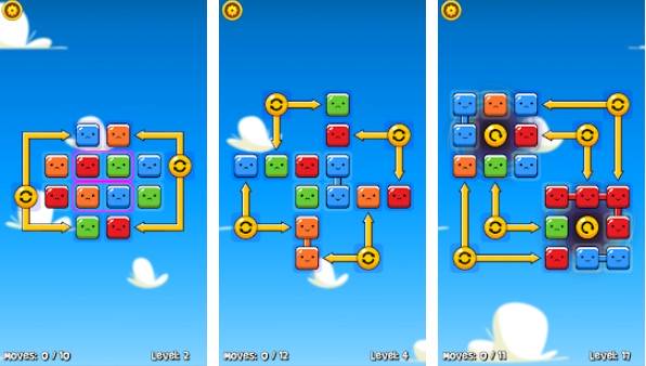 Gameplay screenshot from breakout birdie puzzle2 for Android