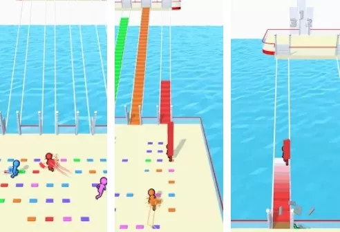 Gameplay screenshot from bridge race for Android