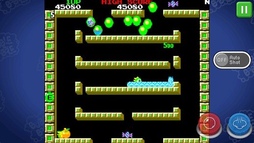 Gameplay screenshot from bubble booble classic for Android