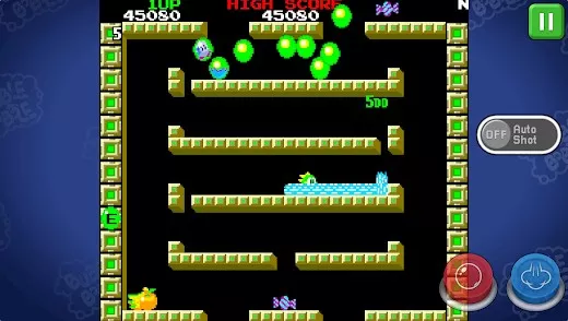 Gameplay screenshot from bubble booble classic for Android