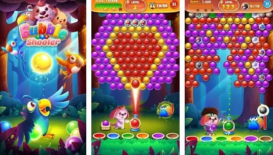 bubble shooter magic snail