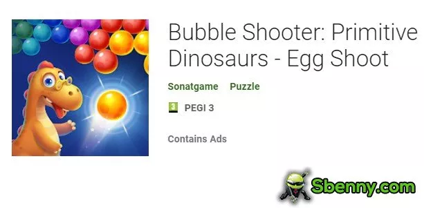  Bubble Shooter: Primitive Dinosaurs - Egg Shoot