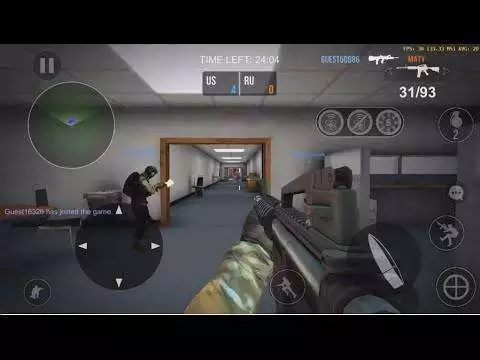 Gameplay screenshot from bullet force for Android