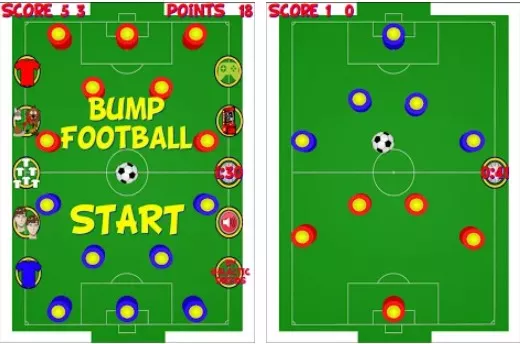 Gameplay screenshot from bump football pro for Android