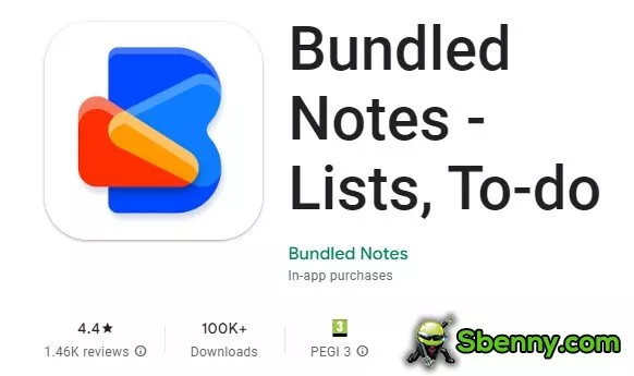 bundled notes lists to do