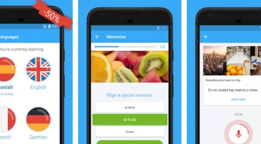 Gameplay screenshot from busuu easy language learning for Android