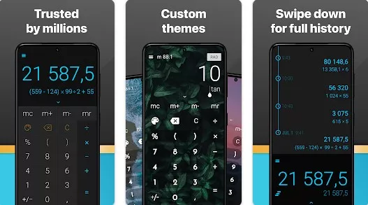 Gameplay screenshot from calcu stylish basic calculator for Android