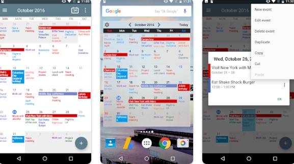 Gameplay screenshot from calendarplus schedule planner for Android