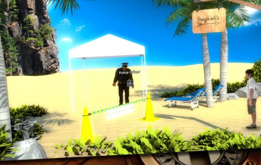 Gameplay screenshot from calm waters a point and click adventure game for Android