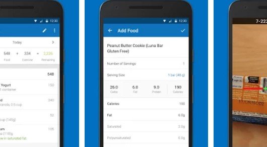 Gameplay screenshot from calorie counter myfitnesspal for Android