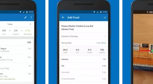 Gameplay screenshot from calorie counter myfitnesspal for Android