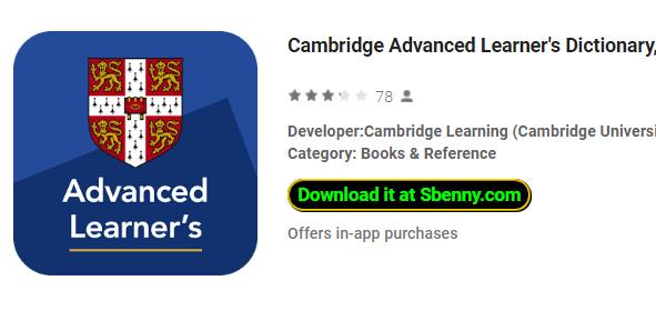  Cambridge Advanced Learner’s Dictionary, 4th ed.