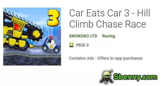 car eats car 3 hill climb chase race