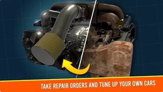 Gameplay screenshot from car mechanic simulator racing for Android