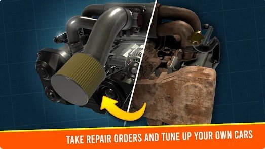 Gameplay screenshot from car mechanic simulator racing for Android