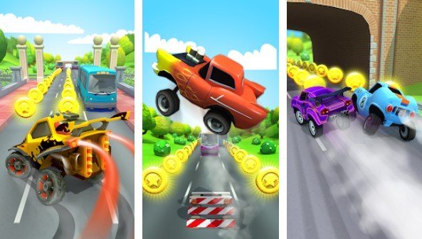 Gameplay screenshot from car run racing super car race for Android