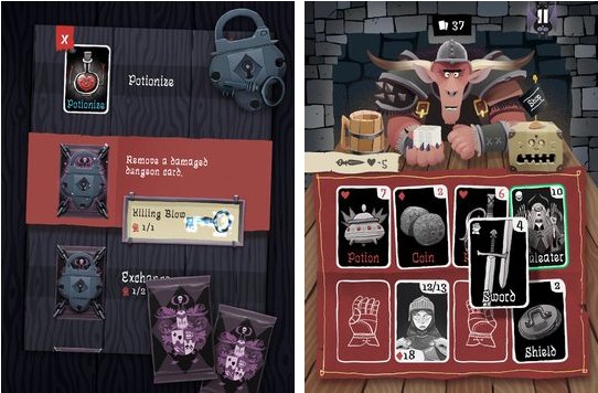 Gameplay screenshot from card crawl for Android