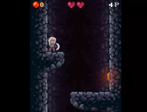 Gameplay screenshot from cavefall for Android