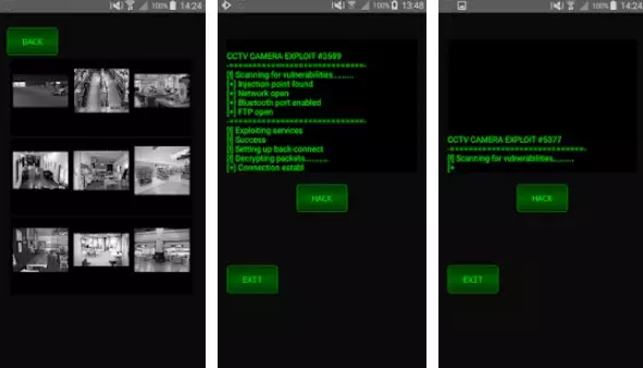 Gameplay screenshot from cctv camera hacker simulator for Android
