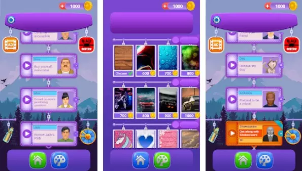 Gameplay screenshot from chat land funny chat game for Android