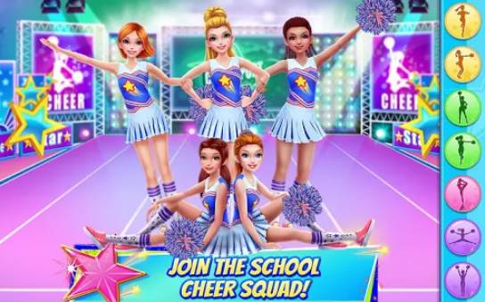 Gameplay screenshot from cheerleader dance off squad of champions for Android
