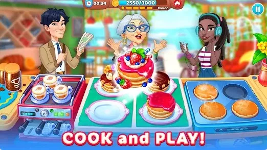Gameplay screenshot from chef and friends cooking game for Android