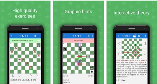 Gameplay screenshot from chess school for beginners for Android