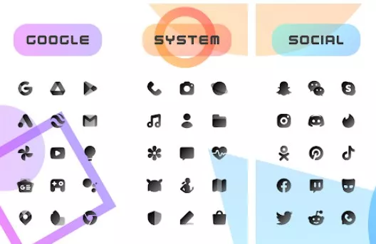 Gameplay screenshot from chic dark icon pack early access for Android