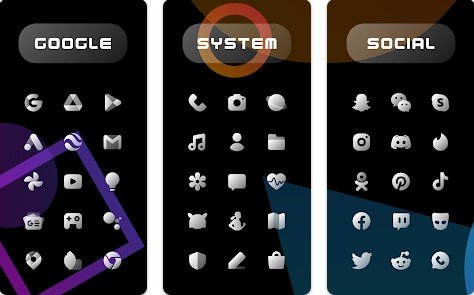 Gameplay screenshot from chic light icon pack for Android