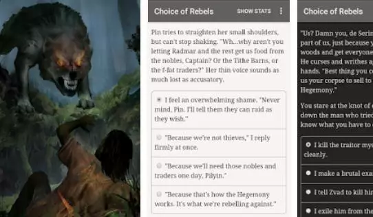 Gameplay screenshot from choice of rebels uprising for Android
